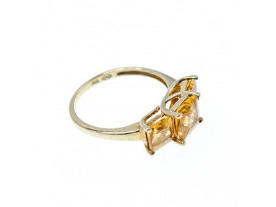 10K Yellow Gold Heliodor Ring Size 7.25