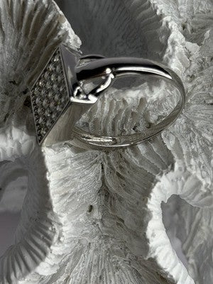 BBJ 925 Sterling Silver Cz Ring Size 10