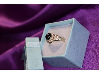 925 Sterling Silver Star Sapphire Ring Size 8