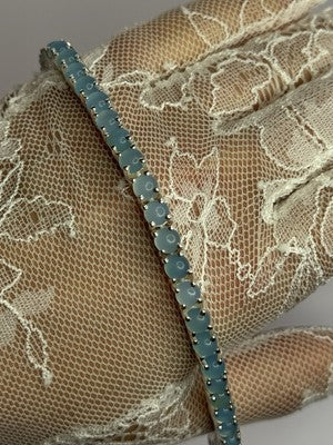 925 Sterling Silver Blue Moonstone Bracelet Length Min 7.5 Inch Max 8.5 Inch