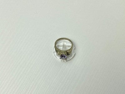 Vintage 925 Sterling Silver Amethyst Ring Size 11.75