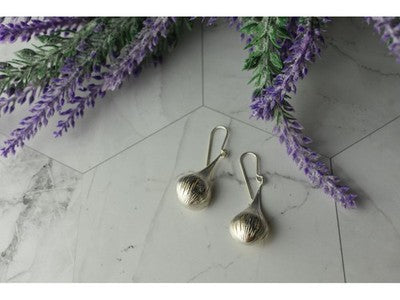 925 Sterling Silver Pearls Earrings Italy