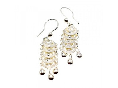 925 Sterling Silver Earrings Italy