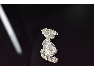 Vintage 925 Sterling Silver "Girl" Brooch
