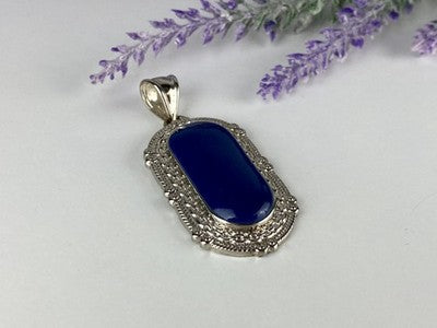 Pendant With Blue Agate