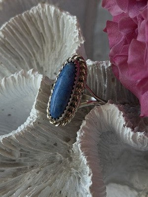Vintage 925 Sterling Silver Turquoise Ring Size 6