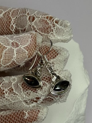 925 Sterling Silver Alexandrite Earrings Length 1.3 Inch