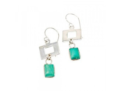925 Sterling Silver Malachite Earrings