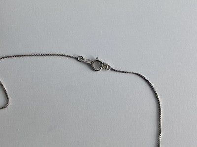 925 Sterling Silver White Tourmaline (Achroite) Chain With Pendant