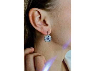 925 Sterling Silver Agate "Magic" Earrings
