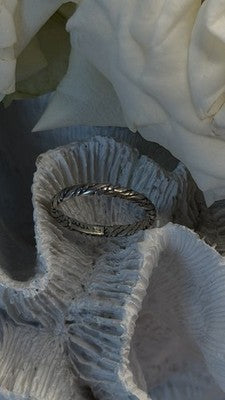 Pandora Rope Minimalist Band 925 Sterling Silver Ring Size 9