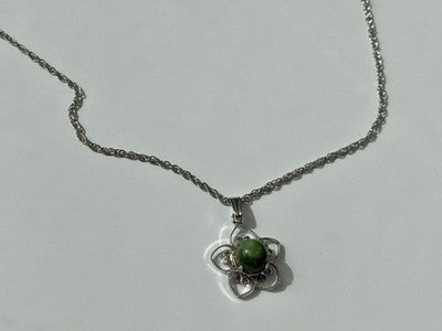 925 Sterling Silver Agate Chain With Pendant