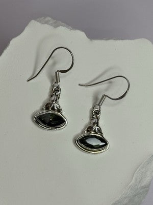 925 Sterling Silver Alexandrite Earrings Length 1.3 Inch