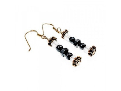 925 Sterling Silver Jewelry Glass Earrings