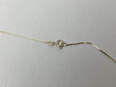 925 Sterling Silver CZ Chain With Pendant 925 Italy