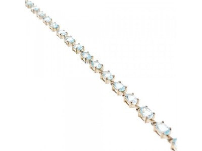 925 Sterling Silver Topaz Bracelet