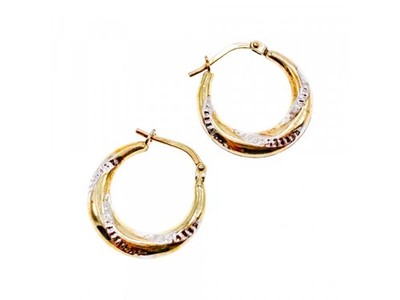 925 Sterling Silver Gold Plated (10K) Earrings