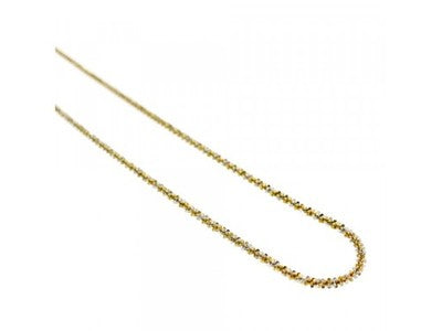 925 Sterling Silver Gold Plated Chain-Necklace Italy 20 In