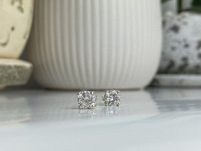 925 Sterling Silver CZ "Shine" Stud Earrings