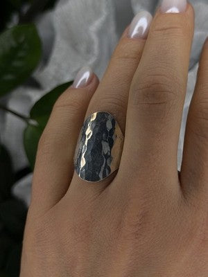 Minimalist 925 Sterling Silver Ring Size 8