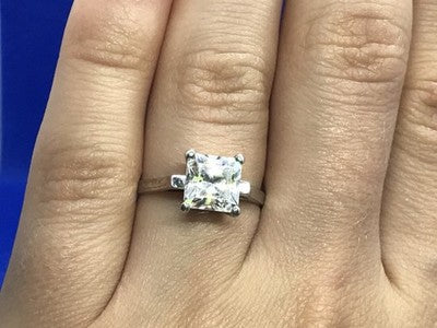 925 Sterling Silver CZ Ring Size 7