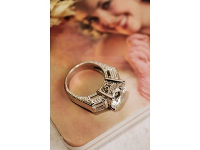 925 Sterling Silver CZ Ring Size 5.5