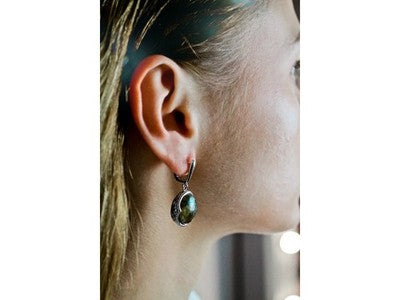 925 Sterling Silver Haliotis "Fantastic" Earrings