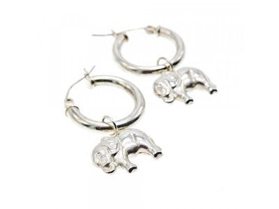 925 Sterling Silver "Elephants" Earrings