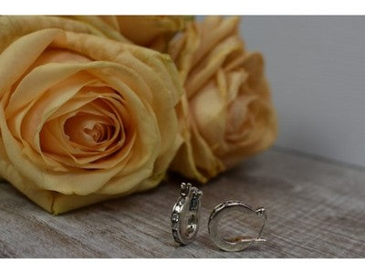 925 Sterling Silver CZ Classic Earrings Thailand