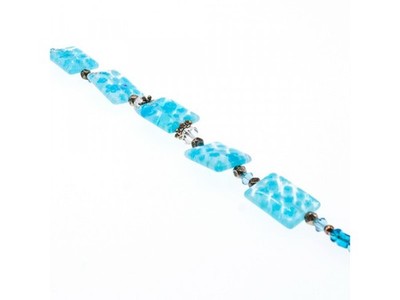 925 Sterling Silver Jewelry Glass Bracelet