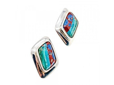 925 Sterling Silver Jasper Earrings