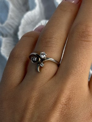 925 Sterling Silver Beryl Ring Size 7