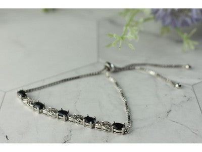 925 Sterling Silver Spinel Bracelet