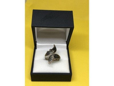 Vintage 925 Sterling Siamese Silver Ring Size 7.5