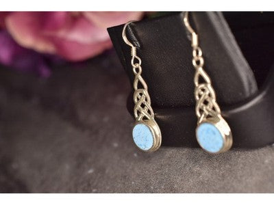 925 Sterling Silver Larimar Earrings