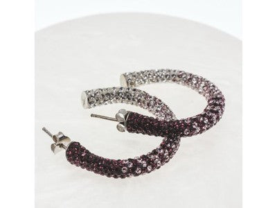 925 Sterling Silver Multicolor CZ Stud Earrings