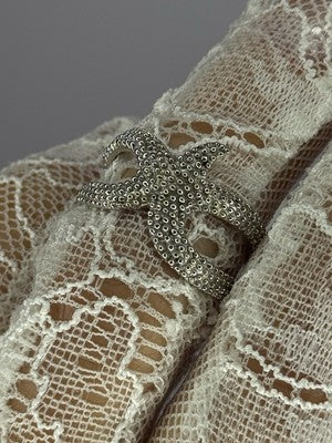 925 Sterling Silver "Sea Star" Ring Size 6-7 (Adjustable)