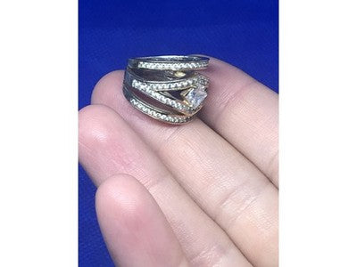 Ring With Gilding and CZ Size 5.5