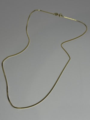 925 Sterling Silver Gold Plated Chain Length 18 Inch