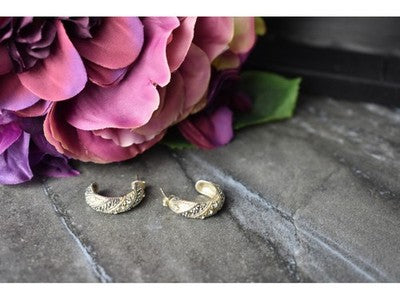 925 Sterling Silver CZ & Marcasites Stud Earrings