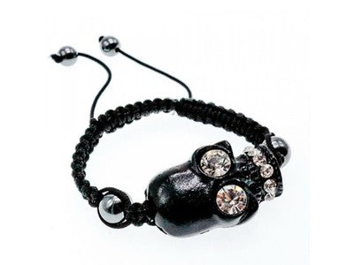 Bracelet Shambhala with СZ "Skull"