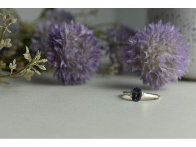 925 Sterling Silver Spinel Ring Size 9.5