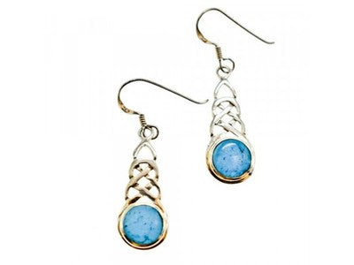 925 Sterling Silver Larimar Earrings
