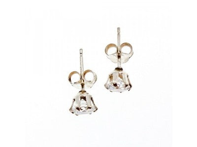 925 Sterling Silver CZ Stud Earrings