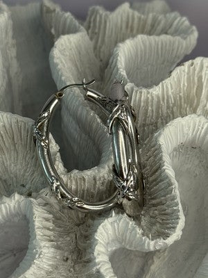 Classy 925 Sterling Silver Earrings Length 1.60 Inch