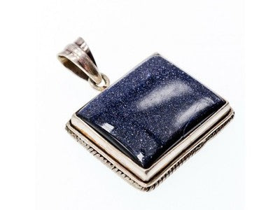 925 Sterling Silver Sodalite Pendant