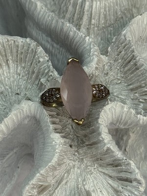 925 Sterling Silver Alpanite & CZ Ring Size 10.5