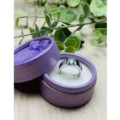 925 Sterling Silver Blue Spinel Ring Size 6.5