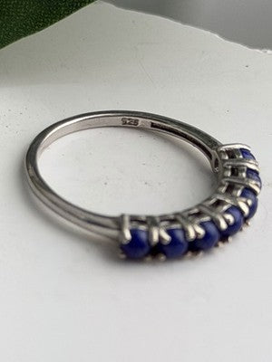 925 Sterling Silver Sodalite Ring Size 7