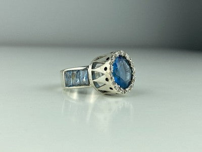 925 Sterling Silver CZ Ring Size 6.5